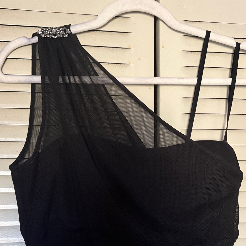 Ralph Lauren One Shoulder Black Dress - Picture 3 of 10